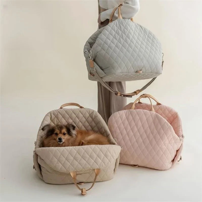 Luxury Dog Carrier Handbag for Car Seat