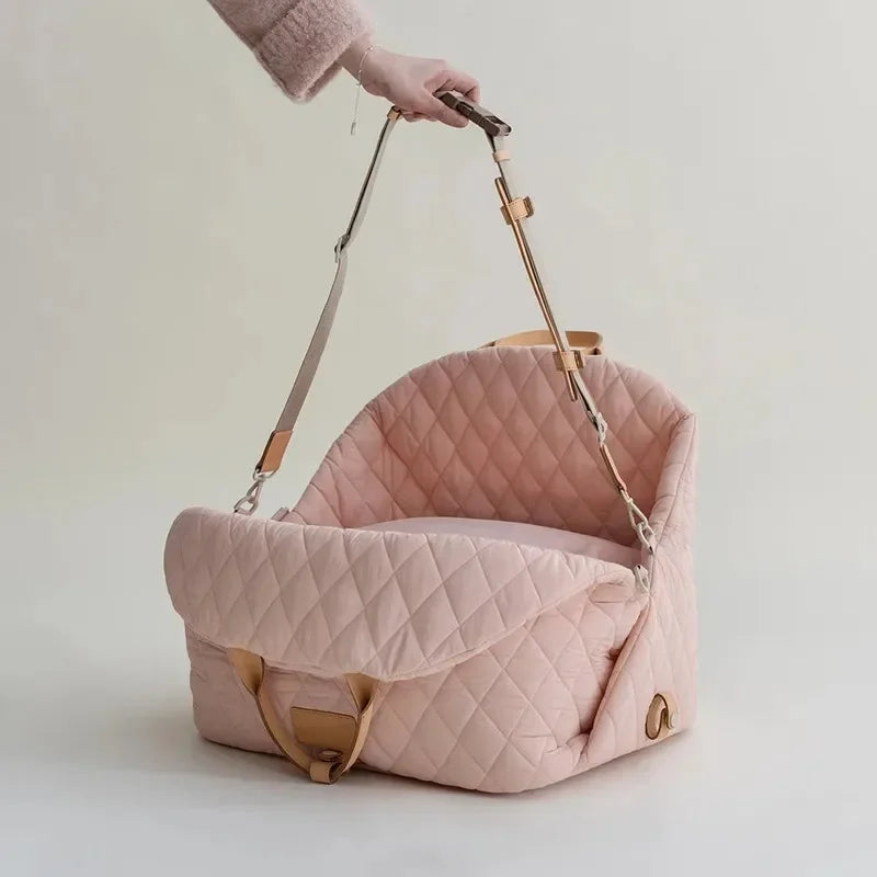 Luxury Dog Carrier Handbag for Car Seat