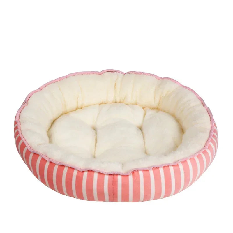 Soft and Warm Round Dog Beds for Small Dogs