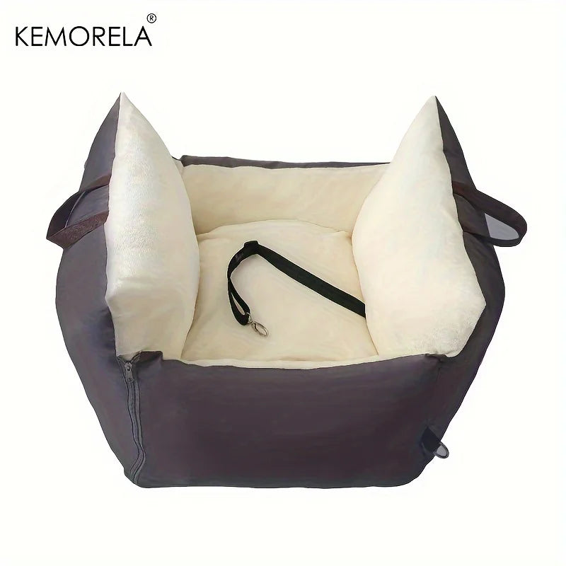 Luxury Plush Travel Car Bed. Double-Sided with Adjustable Safety Belts