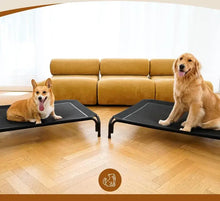 Elevated Dog Bed for Large Dogs – Cooling Pet Cot with Breathable Mesh, Durable Steel Frame, Easy Clean, Raised Indoor/Outdoor Pet Bed