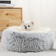 Plush Donut Shaped Dog Bed for Small & Medium Sized Dogs