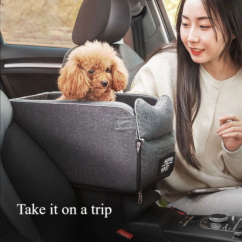 Dog Car Seat for Travel. Cosy and Soft.