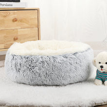 Plush Donut Shaped Dog Bed for Small & Medium Sized Dogs