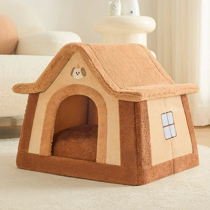 Foldable Dog House Kennel Bed for Small Dogs