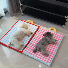 Plaid Cooling Dog Mat for Small & Big Dogs
