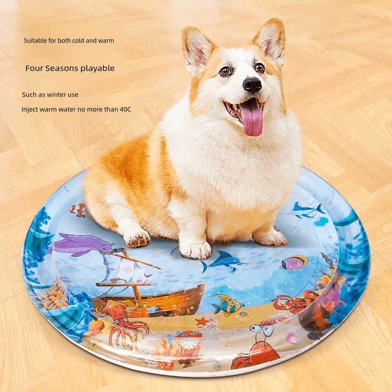 Summer Cooling Water Bed Cushion Dog Mat
