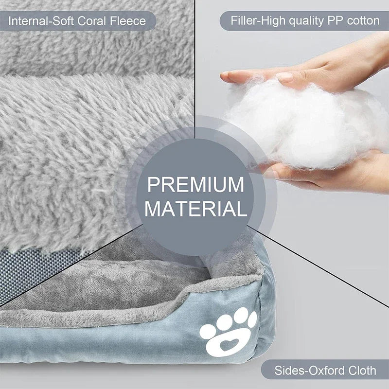 XXL Plush Dog Sofa Bed – Extra‑Large Orthopedic Support, Ultra‑Soft Faux Fur, Removable Washable Cover, Non‑Slip Base for Large & Giant Breeds