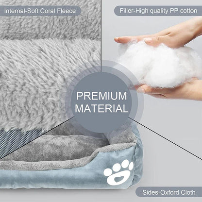 XXL Plush Dog Sofa Bed – Extra‑Large Orthopedic Support, Ultra‑Soft Faux Fur, Removable Washable Cover, Non‑Slip Base for Large & Giant Breeds