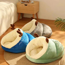 Soft Plush Dog Sofa Bed – Warm Kennel Nest for Small & Medium Dogs, Cozy Puppy Cave House, Non‑Slip Base, Washable Cover