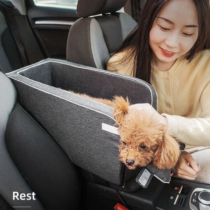 Dog Car Seat for Travel. Cosy and Soft.