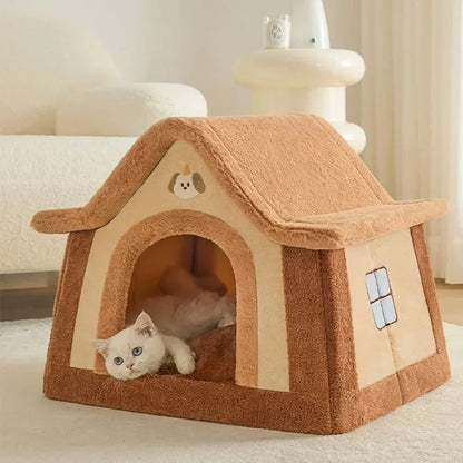 Foldable Dog House Kennel Bed for Small Dogs