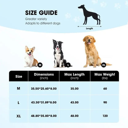 Elevated Dog Bed for Large Dogs – Cooling Pet Cot with Breathable Mesh, Durable Steel Frame, Easy Clean, Raised Indoor/Outdoor Pet Bed