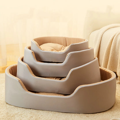 Deluxe Dog Bed for Small or Medium Dogs. Washable, Non-Slip with Bottom High and Low Sides