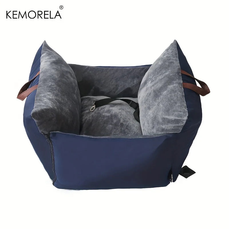 Luxury Plush Travel Car Bed. Double-Sided with Adjustable Safety Belts