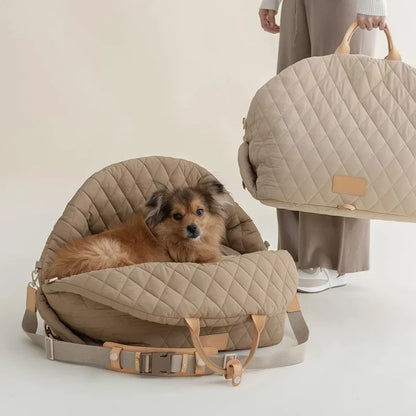 Luxury Dog Carrier Handbag for Car Seat