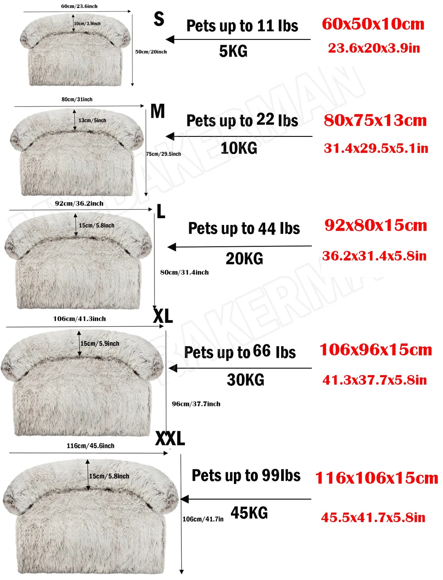 Washable Dog Sofa Bed