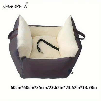 Luxury Plush Travel Car Bed. Double-Sided with Adjustable Safety Belts