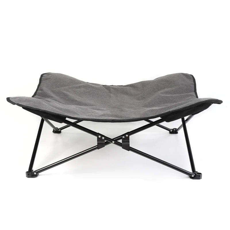 Outdoor Foldable Pet Bed with Support and Dust-proof Dog Mattress