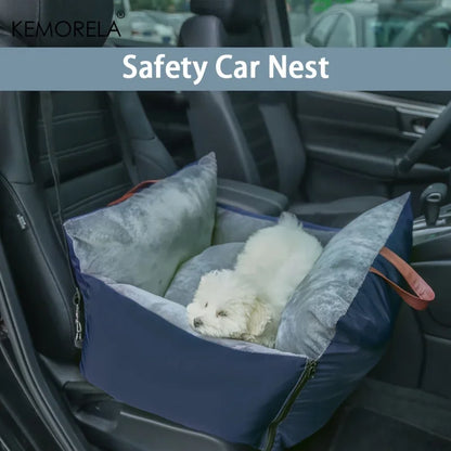 Luxury Plush Travel Car Bed. Double-Sided with Adjustable Safety Belts