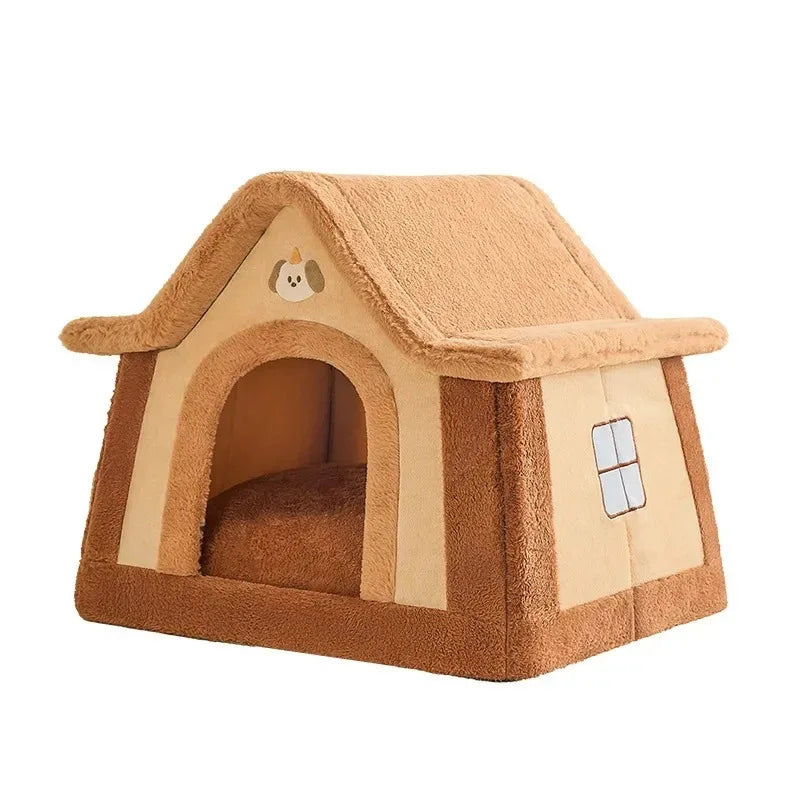Foldable Dog House Kennel Bed for Small Dogs